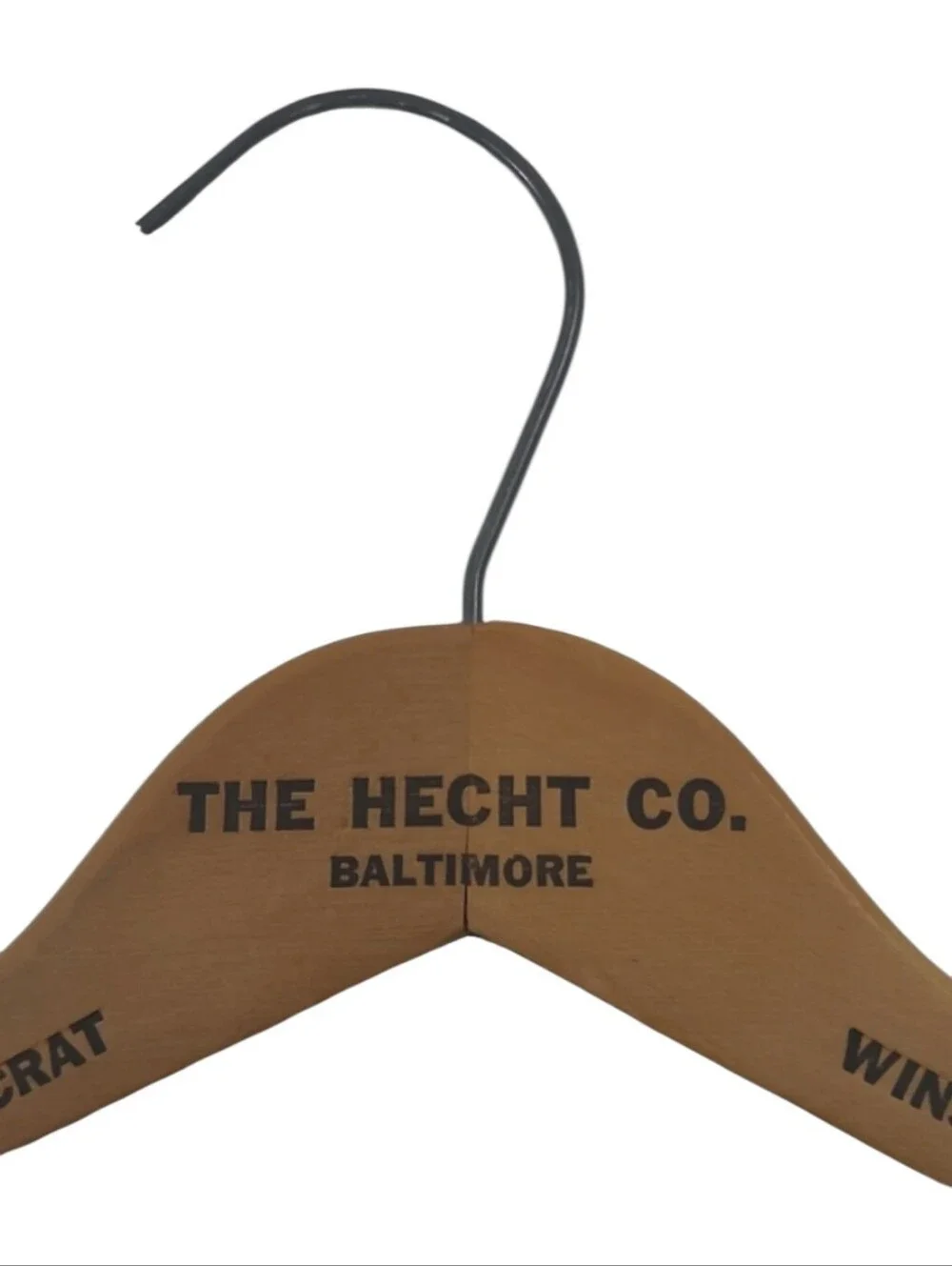 Vintage Wooden Men's Hanger - Natural Brown 